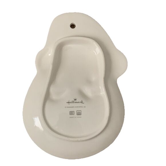 Hallmark Christmas Santa Ceramic Cookie Plate and Kitchen Towel Believe In Magic - Picture 3 of 10